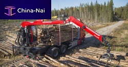 Truck-mounted crane TL12 telescopicarticulatedfor the recycling industry