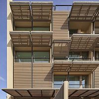 Pine solar shading Thermo-Dfor facadehorizontalfixed