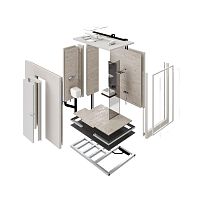 Contemporary bathroom galvanised steelprecastcustom