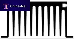 Aluminum heat sink extrudedpower