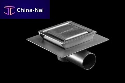 Stainless steel floor drain INOXSYSTEM® IDRAIN 3076for showerhorizontal