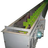 Chain conveyor troughtransportfor bulk materials