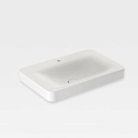 Wall-mounted washbasin A3270C8XXX SERIESporcelainrectangularcontemporary