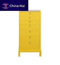 Contemporary chiffonier SEVENlacquered woodyellow