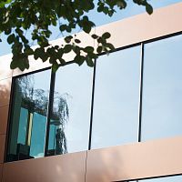 Aluminum facade system MINIMAL WINDOWS® HIGHLINEglass