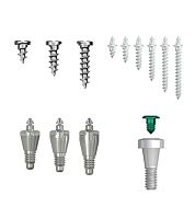 Metal implant screw GBR screw