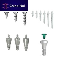 Metal implant screw GBR screw