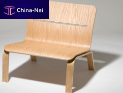 Contemporary fireside chair BOWIEwooden