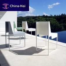 Contemporary dining chair PAPERoutdoorindoorlacquered steel