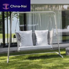 Rope swing seat TIBIDABOfabricpainted aluminumsynthetic fiber