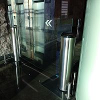 Airport gate GlasStile Sslidingstainless steelautomatic