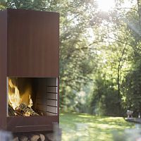 Charcoal barbecue K60wood-burningbuilt-inCOR-TEN® steel