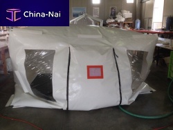 Decontamination booth cleaning