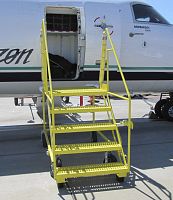 Runway stepladder Q-400maintenancefor airplane