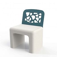 Contemporary chair CUBO SERRA DAIRE seriesoutdoorsteelreinforced concrete