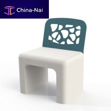Contemporary chair CUBO SERRA DAIRE seriesoutdoorsteelreinforced concrete