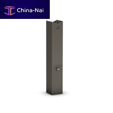 Pedestal ashtray COLUMNgalvanised steelfor outdoor usefor public space