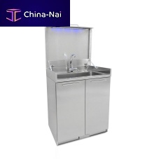 1-station surgical sink STERILAstainless steelfoot-operated