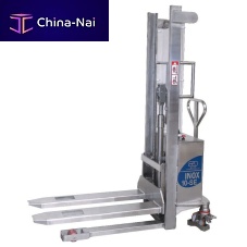 Electric stacker truck TM10SEwalk-behindfor materials handlingfor the pharmaceutical industry