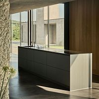 Contemporary kitchen +SEGMENTOwoodenislandhandleless