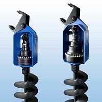 Excavator drill attachment MEGA