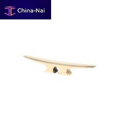 Yacht deck cleat flatbronze