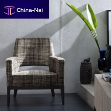 Contemporary chair ZIMMER + ROHDE : RELAXindoorfabricwooden base