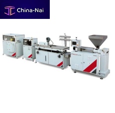 Profile extrusion line for thermoplastics