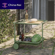 Home service trolley WEEK-ENDgardenpainted aluminum