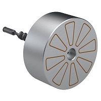 Permanent magnet magnetic chuck circularwith radial pole pitchwith parallel pole pitch