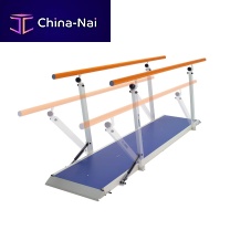 Height-adjustable rehabilitation parallel bars 01325base-mounted