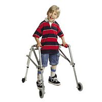 4-wheel rollator R2B pediatricheight-adjustablefolding
