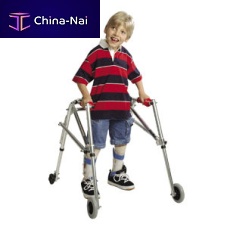 4-wheel rollator R2B pediatricheight-adjustablefolding