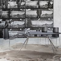 Contemporary chair Mannequinindoorpolypropylenechrome steel base