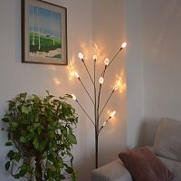 Murano glass lamp Petalofloor-standingbrasscontemporary