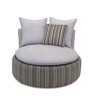 Contemporary fireside chair Pasificafabricsolid woodplywood