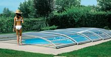 Low swimming pool enclosure slidingaluminummanual