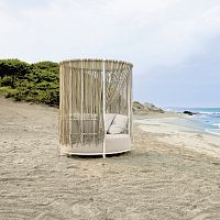 Canopy garden bed OASIsinglecontemporaryupholstered