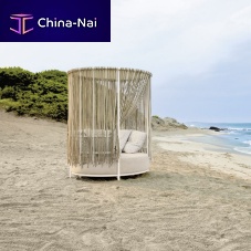 Canopy garden bed OASIsinglecontemporaryupholstered
