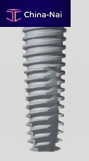 Conical dental implant Luna seriestitaniuminternal hexagon