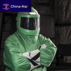 Blasting helmet M07 NOVA 3with visorwith protection grillwith light