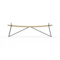 Contemporary garden bench PNC-BTS00oaksolid woodiron