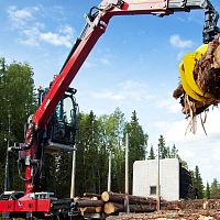 Swing-arm log loader 1088S seriestruck-mounted