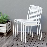 Contemporary garden chair STREETindoorlacquered metalstackable