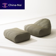Contemporary pouf ONDA 003fabricrectangularupholstered