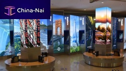 Airport flight information display system Curbside Pylon