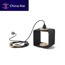 Pendant lamp LAMPANIAfloor-standingaluminumoak