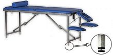 Mechanical massage table COMPACTportablewith armrestswith adjustable height backrest