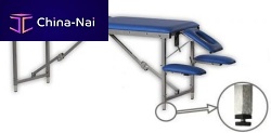 Mechanical massage table COMPACTportablewith armrestswith adjustable height backrest