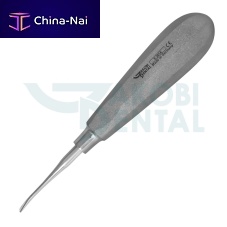 Angled dental elevator E301Anon slip Handlestainless steel
